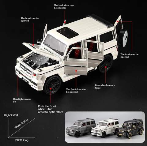 1:24 Mercedes Benz G65 Model Car Die Cast Simulation